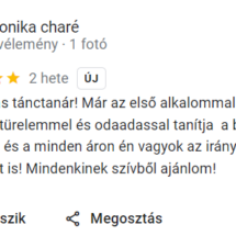 Monika Charé ajánlása