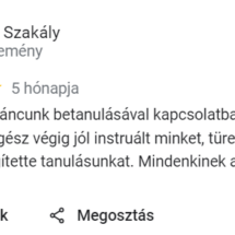 Szakály Dóri ajánlása