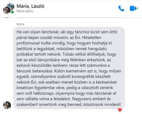 Ecseri Mária ajánlása