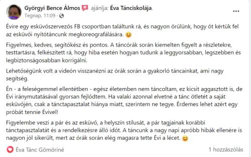 Györgyi Bence ajánlása