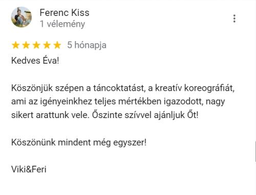 Kiss Ferenc - ajánlás