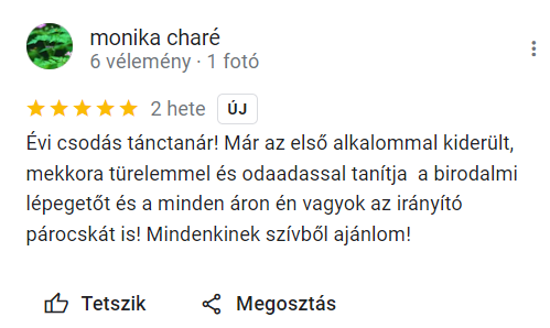 Monika Charé ajánlása